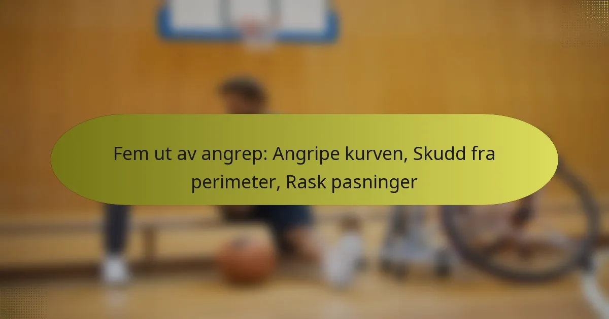 Fem ut av angrep: Angripe kurven, Skudd fra perimeter, Rask pasninger